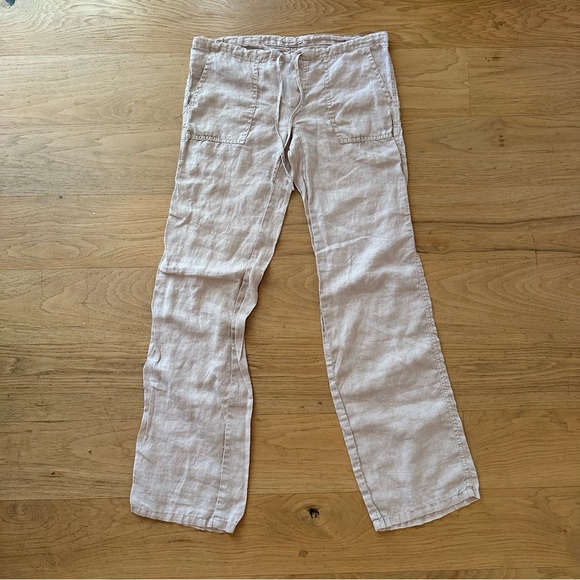 VICTORIA’S SECRET The Beach Pant in Linen - Light Tan - Picture 2 of 5